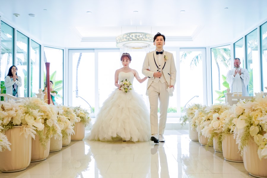 ハワイ結婚式・挙式・ウェディング「ザ・モアナチャペル」フォト・体験写真・体験レポート