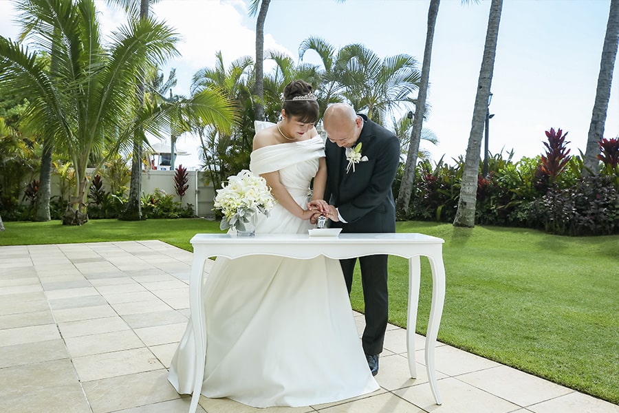 ハワイ結婚式・挙式・ウェディング「ザ・モアナチャペル」体験写真・体験レポート