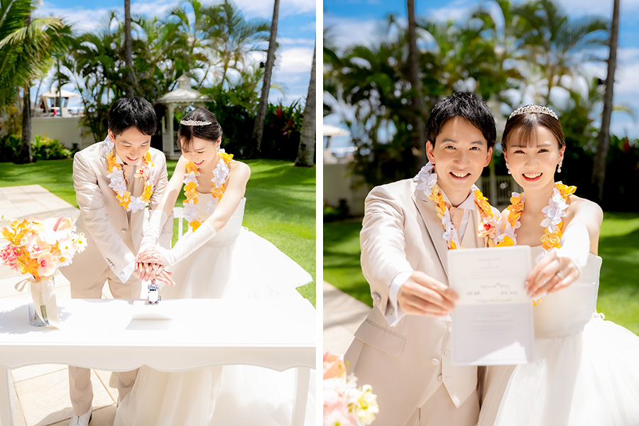ハワイ結婚式・挙式・ウェディング「ザ・モアナチャペル」体験写真・体験レポート