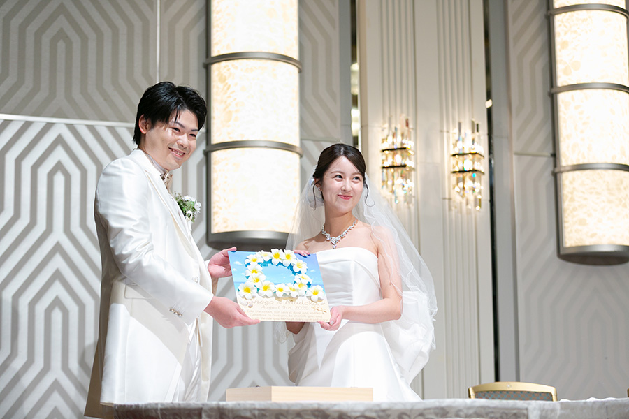 ハワイ結婚式・挙式・ウェディング 帰国後お披露目パーティー写真「ホテルニューオータニ 大阪」