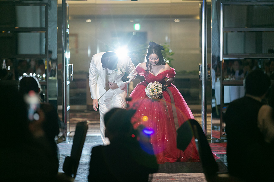 ハワイ結婚式・挙式・ウェディング 帰国後お披露目パーティー写真「ホテルニューオータニ 大阪」