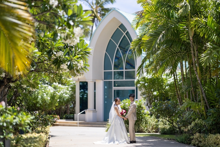 ハワイ結婚式・挙式・ウェディング「コオリナ・チャペル・プレイス・オブ・ジョイ」体験写真＆体験レポート