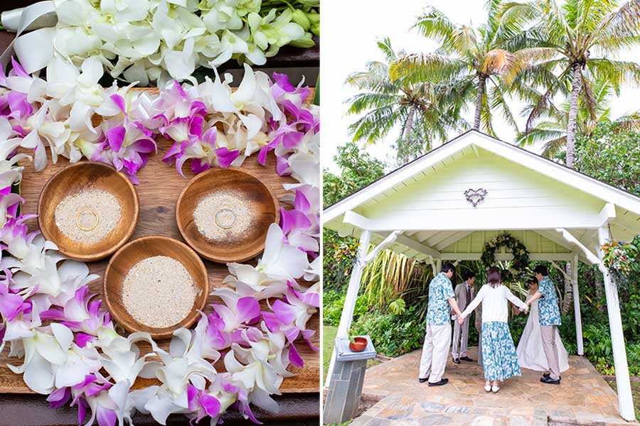 ハワイ結婚式・挙式・ウェディング「ザ・プライベート・ガーデン アロハ・ケ･アクア」