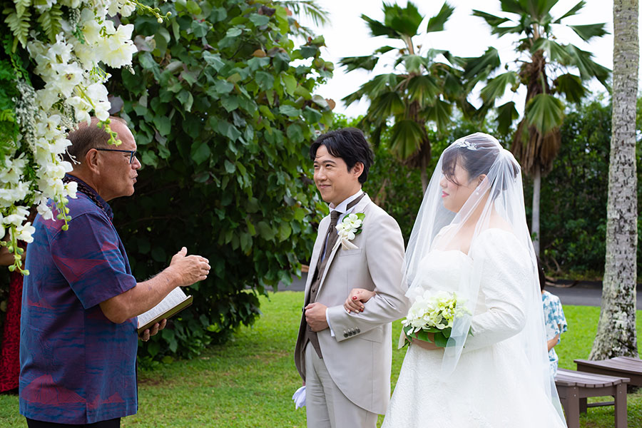 ハワイ結婚式・挙式・ウェディング「ザ・プライベート・ガーデン アロハ・ケ･アクア」