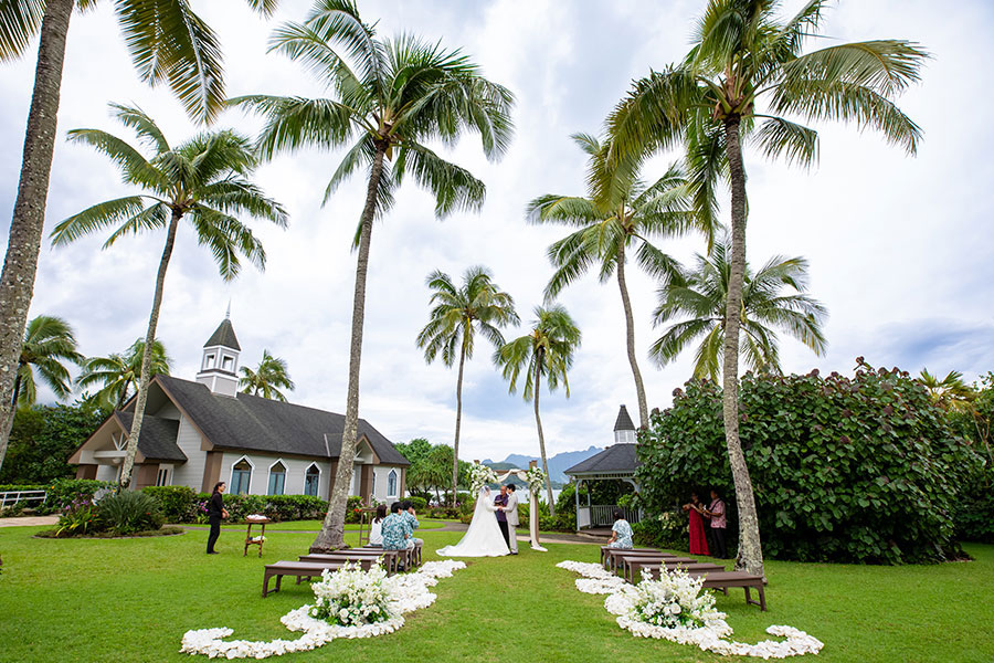 ハワイ結婚式・挙式・ウェディング「ザ・プライベート・ガーデン アロハ・ケ･アクア」