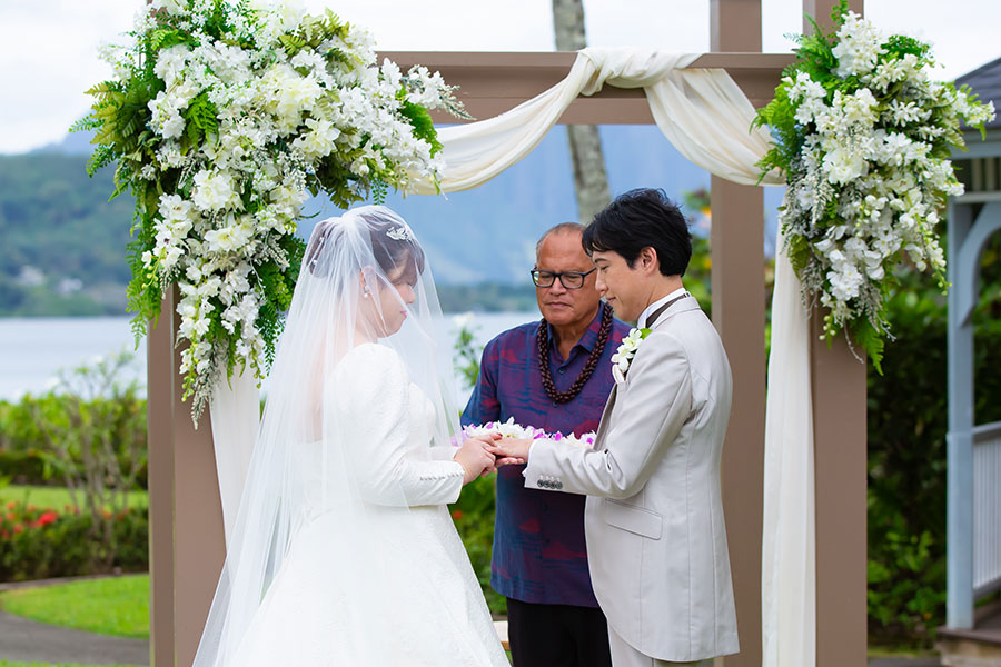 ハワイ結婚式・挙式・ウェディング「ザ・プライベート・ガーデン アロハ・ケ･アクア」