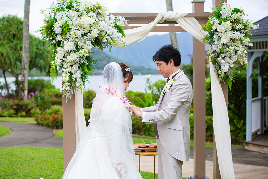 ハワイ結婚式・挙式・ウェディング「ザ・プライベート・ガーデン アロハ・ケ･アクア」