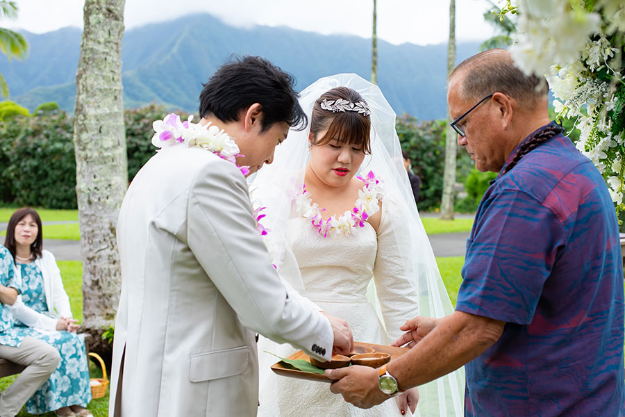 ハワイ結婚式・挙式・ウェディング「ザ・プライベート・ガーデン アロハ・ケ･アクア」