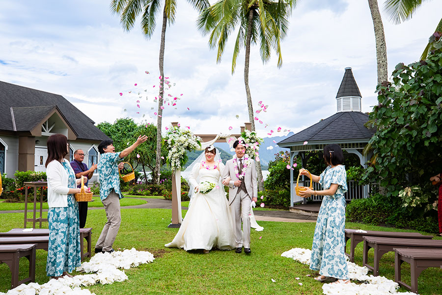 ハワイ結婚式・挙式・ウェディング「ザ・プライベート・ガーデン アロハ・ケ･アクア」