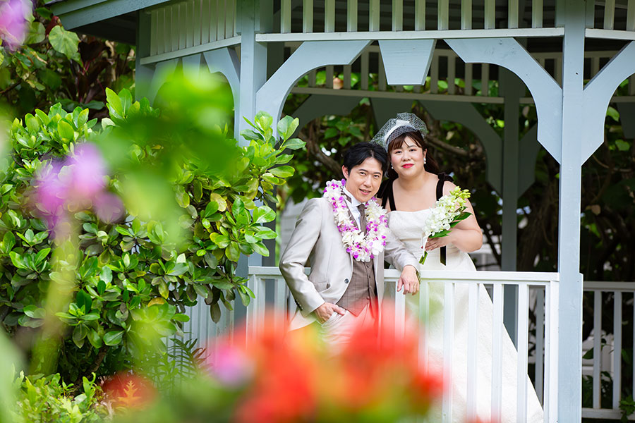 ハワイ結婚式・挙式・ウェディング「ザ・プライベート・ガーデン アロハ・ケ･アクア」
