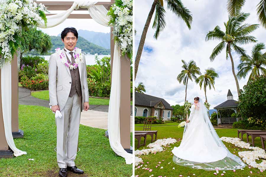 ハワイ結婚式・挙式・ウェディング「ザ・プライベート・ガーデン アロハ・ケ･アクア」
