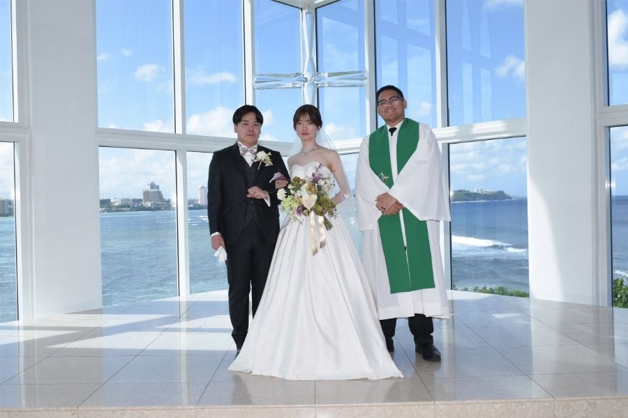 グアム結婚式・挙式・ウェディング「クリスタルチャペル」フォト・体験写真・体験レポート