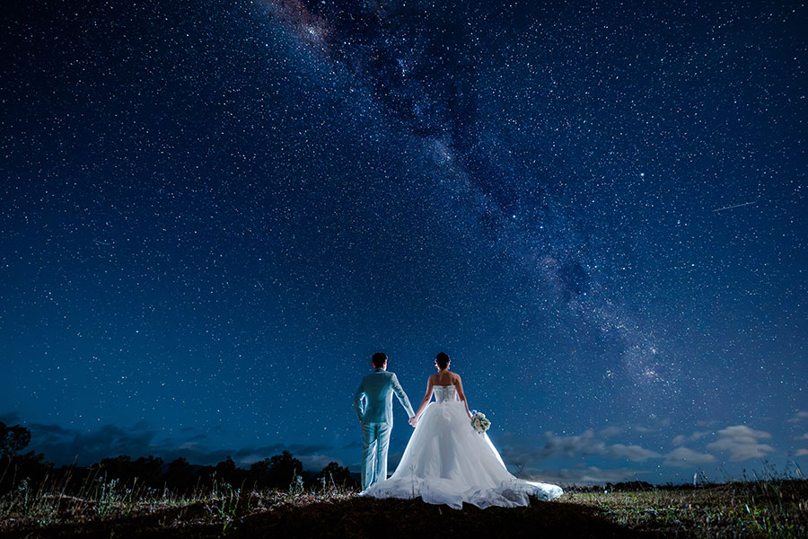 オーストラリア・ニュージーランドフォトウェディング・フォトプラン「ケアンズ ビーチ＆星空フォトウェディング」フォト