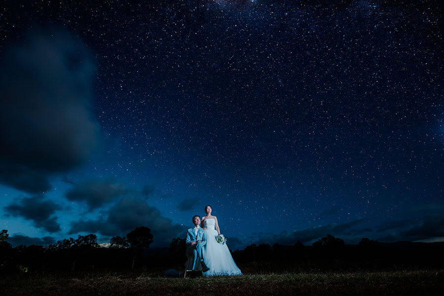 オーストラリア・ニュージーランドフォトウェディング・フォトプラン「ケアンズ ビーチ＆星空フォトウェディング」フォト