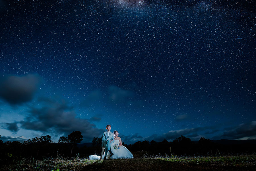 オーストラリア・ニュージーランドフォトウェディング・フォトプラン「ケアンズ ビーチ＆星空フォトウェディング」フォト