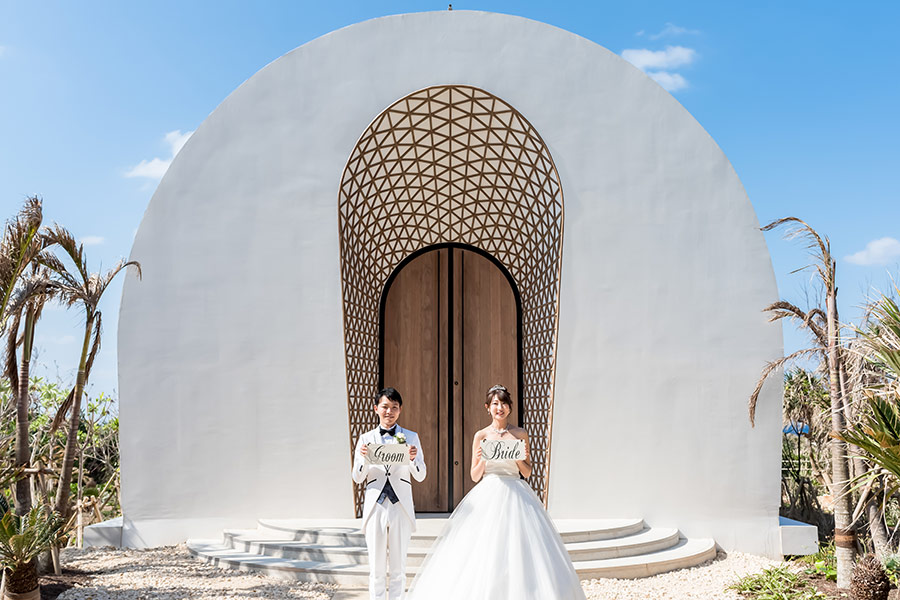 沖縄結婚式・挙式・ウェディング「星野リゾート　トマム 水の教会」フォト
