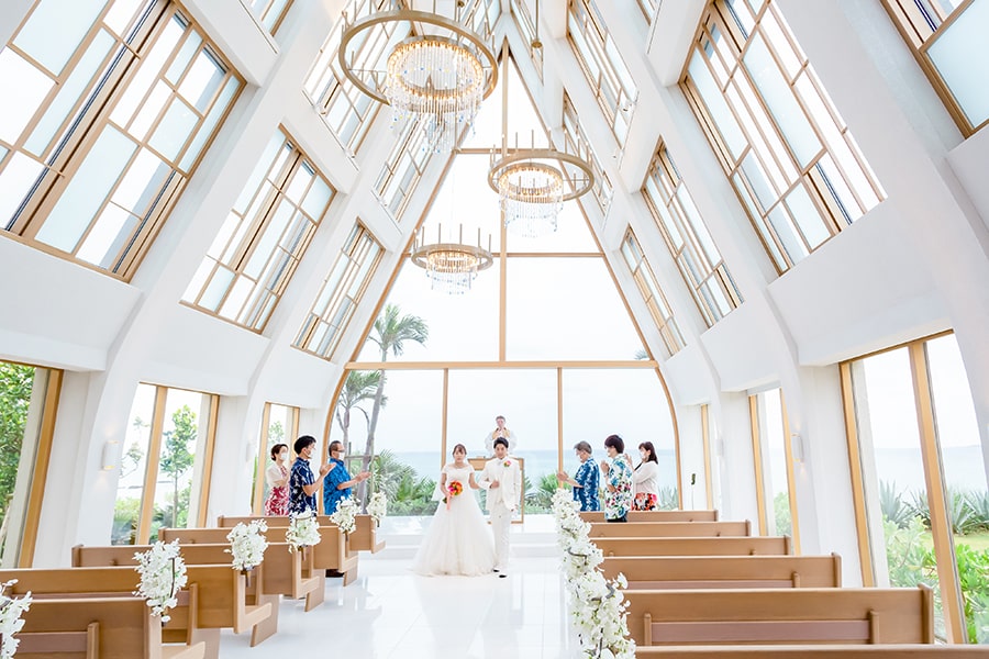 沖縄結婚式・挙式・ウェディング「ザ・ギノザリゾート 美らの教会」フォト・体験写真・体験レポート
