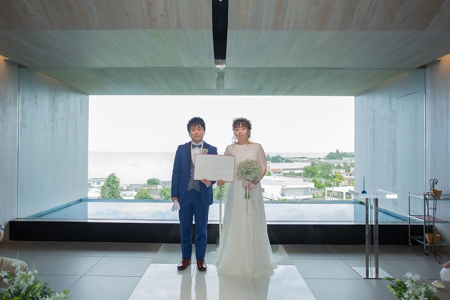 沖縄結婚式・挙式・ウェディング「ブルーインフィニティー」フォト