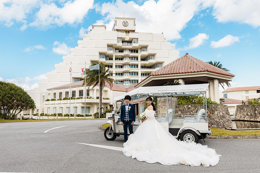 沖縄結婚式・挙式・ウェディング「アートグレイス オーシャンフロント ガーデンチャペル 沖縄」写真・レポート