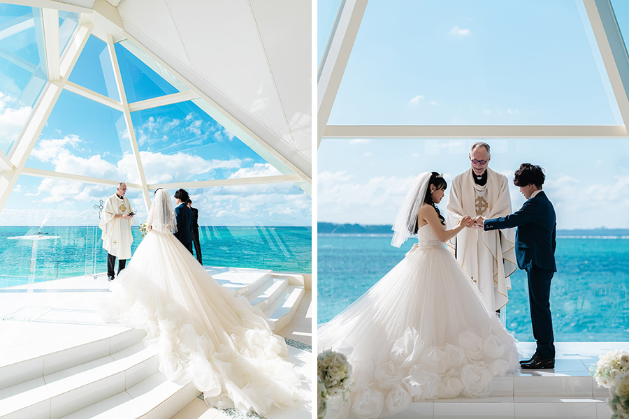 沖縄結婚式・挙式・ウェディング「アートグレイス オーシャンフロント ガーデンチャペル 沖縄」写真・レポート