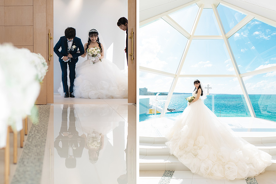 沖縄結婚式・挙式・ウェディング「アートグレイス オーシャンフロント ガーデンチャペル 沖縄」写真・レポート