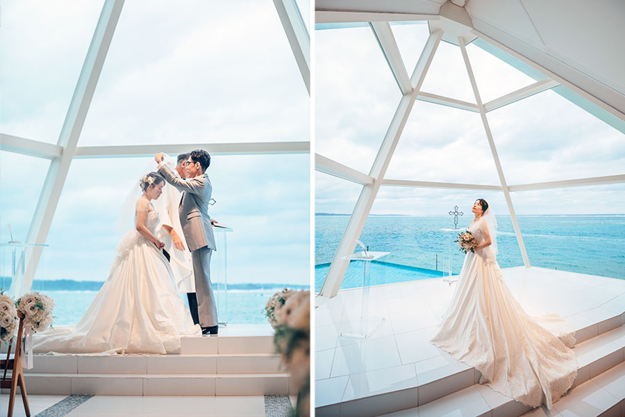 沖縄結婚式・挙式・ウェディング「アートグレイス オーシャンフロント ガーデンチャペル 沖縄」写真・レポート