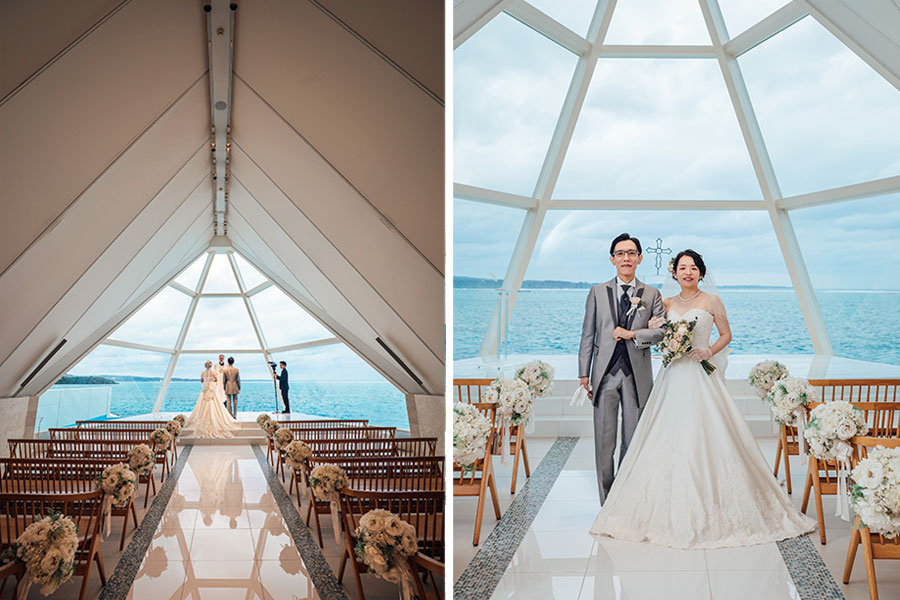 沖縄結婚式・挙式・ウェディング「アートグレイス オーシャンフロント ガーデンチャペル 沖縄」写真・レポート