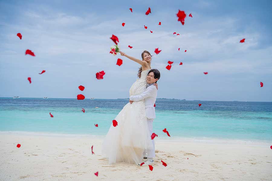 モルディブ・南太平洋結婚式・フォトウェディング「フラワリアイランドリゾート」フォト