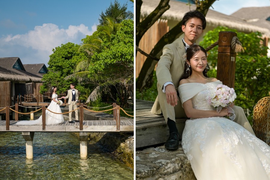 モルディブ・南太平洋結婚式・フォトウェディング「タージ・コーラルリーフ・リゾート＆スパ」フォト