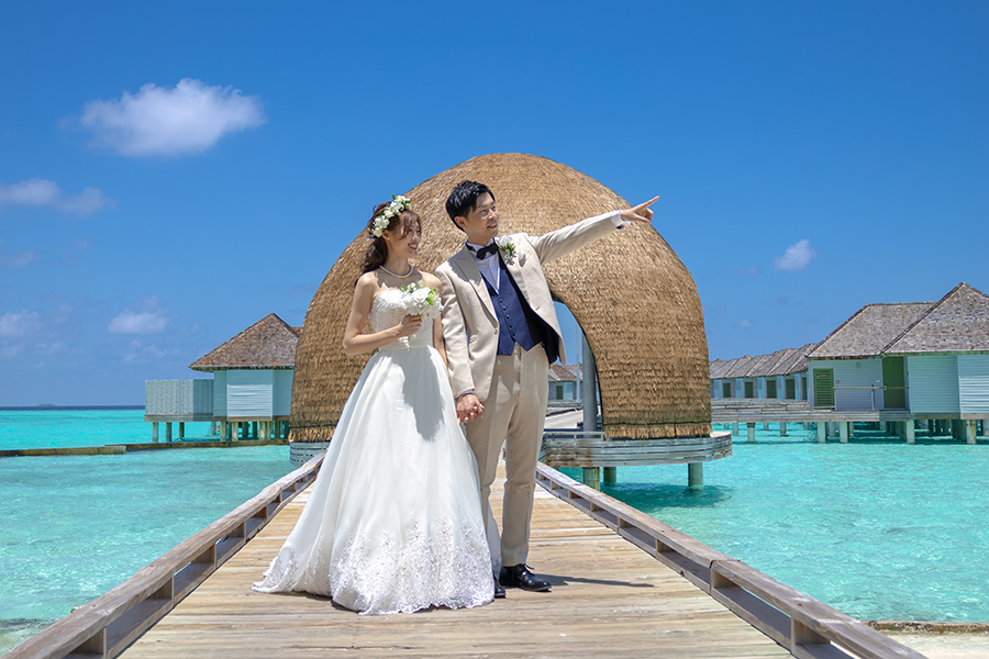 モルディブ・南太平洋結婚式・フォトウェディング「アウトリガー」フォト