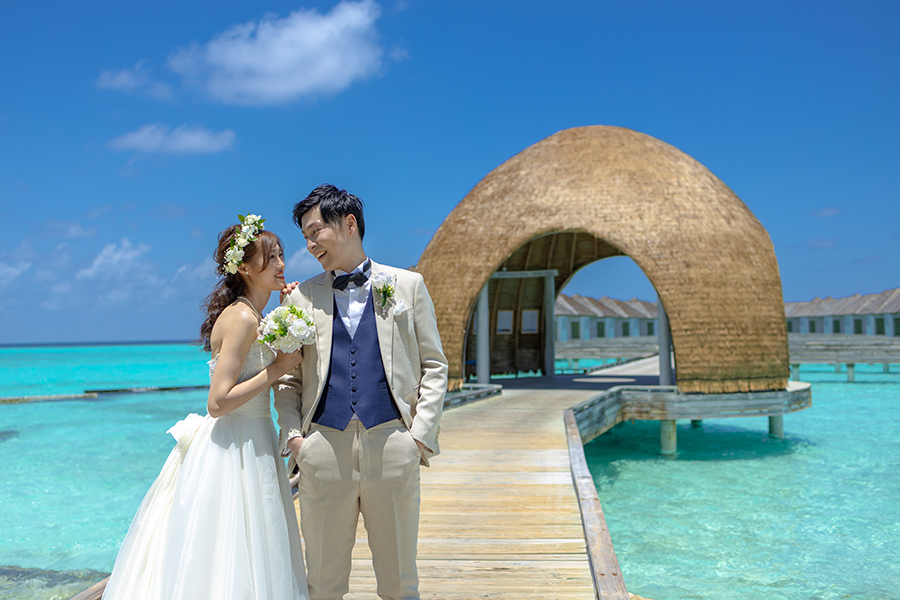 モルディブ・南太平洋結婚式・フォトウェディング「アウトリガー」フォト