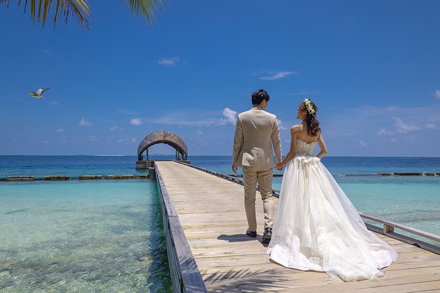 モルディブ・南太平洋結婚式・フォトウェディング「アウトリガー」フォト