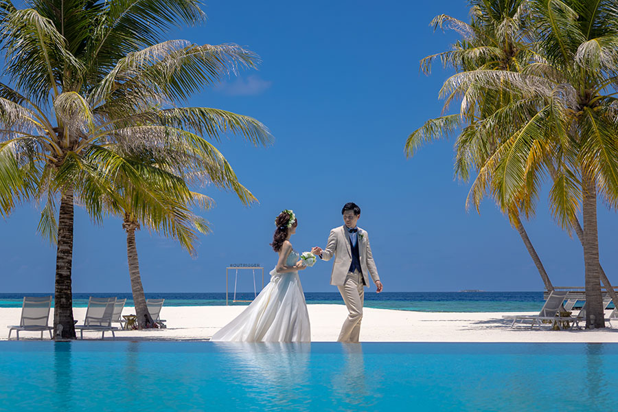 モルディブ・南太平洋結婚式・フォトウェディング「アウトリガー」フォト