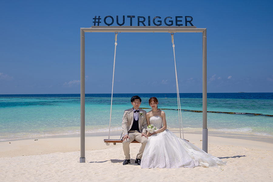 モルディブ・南太平洋結婚式・フォトウェディング「アウトリガー」フォト