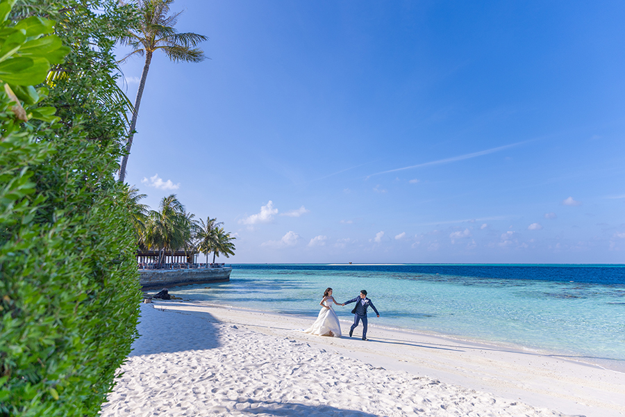 モルディブ・南太平洋結婚式・フォトウェディング「フラワリ・アイランド・リゾート」フォト