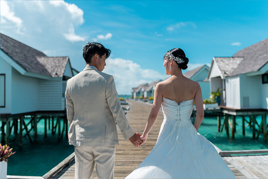 モルディブ・南太平洋結婚式・挙式・ウェディング「モルディブフォトプラン オーゼン ライフ マードゥ」フォト