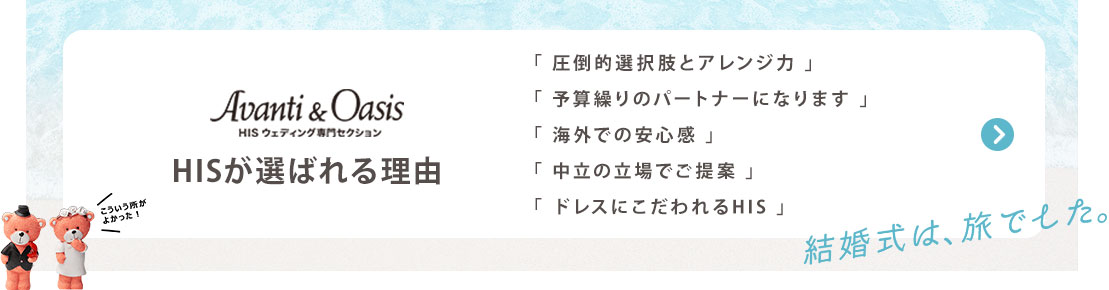 HISが選ばれる理由